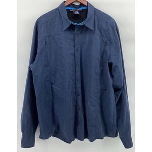 Arc'teryx Ridgeline Blue Check Long Sleeve Buttonup Shirt Size XL